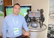 Many drones were ‘flying around’ at the PREGA conference. HRP Europe are the main distributors of DJI drones from China. These drones are used in multiple applications and settings such as spraying of orchards above or in-between rows. Different sized drones can do surveying, monitoring etc. explained Zsolt Eigner.